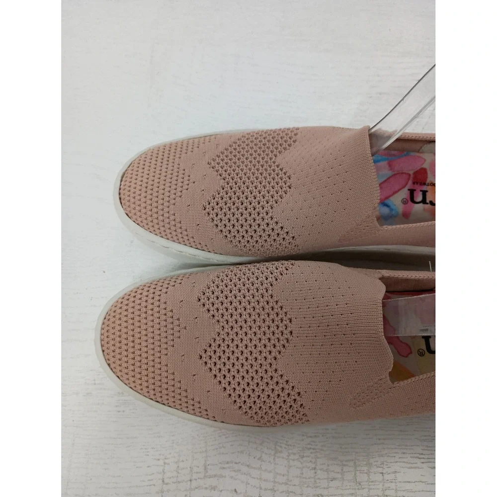 Born Koda Knit Slip On Shoes Womens 7.5 Pink Casual Comfort Walking Sneakers